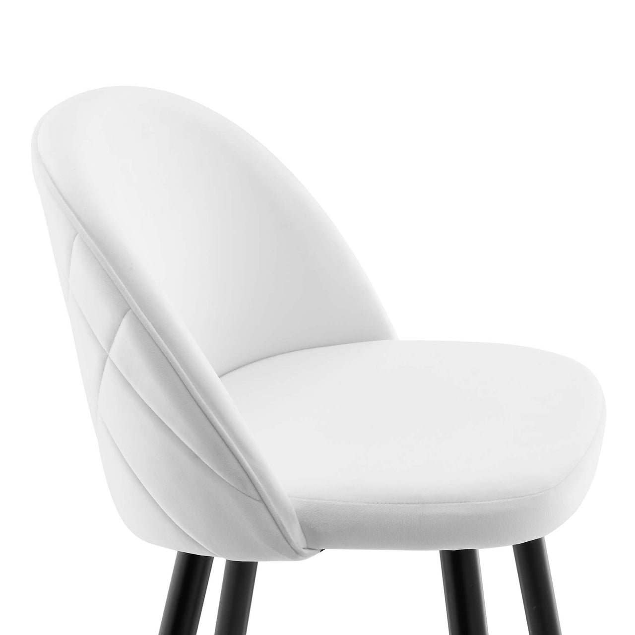 Adamantitus Upholstered Bar Stool Set of 2, White