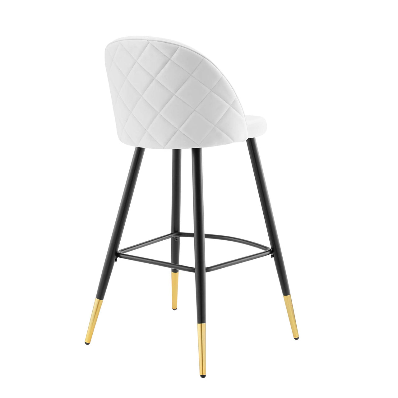 Adamantitus Upholstered Bar Stool Set of 2, White