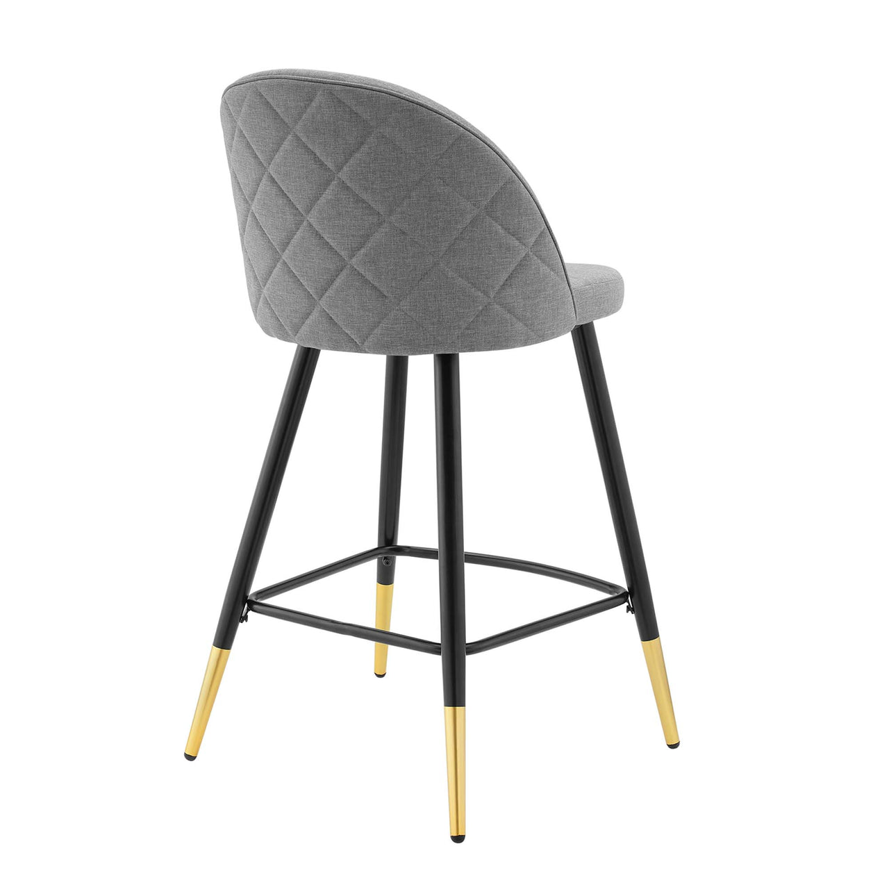 Adamantitus Woven Counter Stool Set of 2, Light Gray