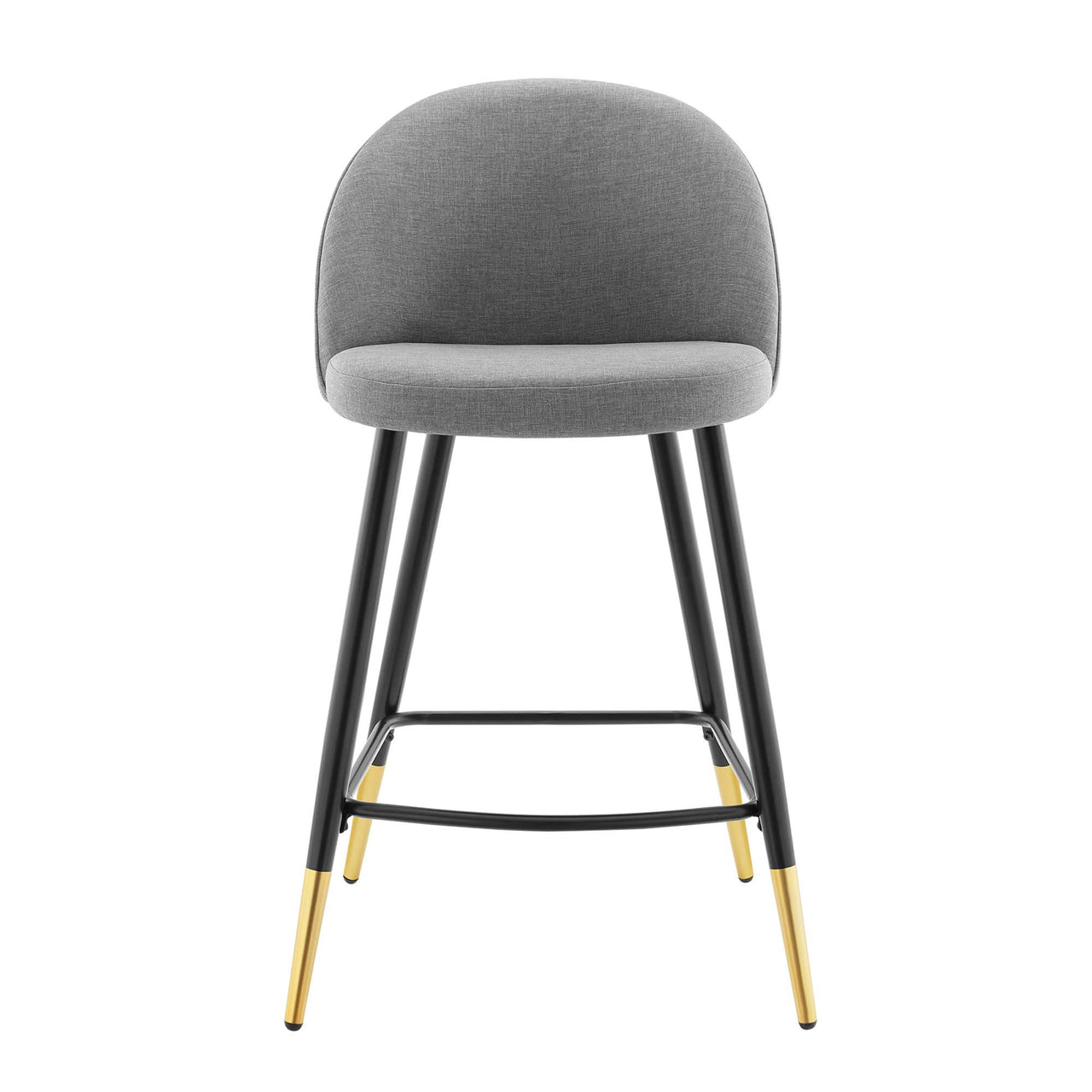 Adamantitus Woven Counter Stool Set of 2, Light Gray