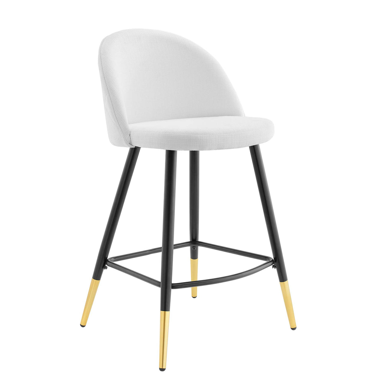 Adamantitus Woven Counter Stool Set of 2, White