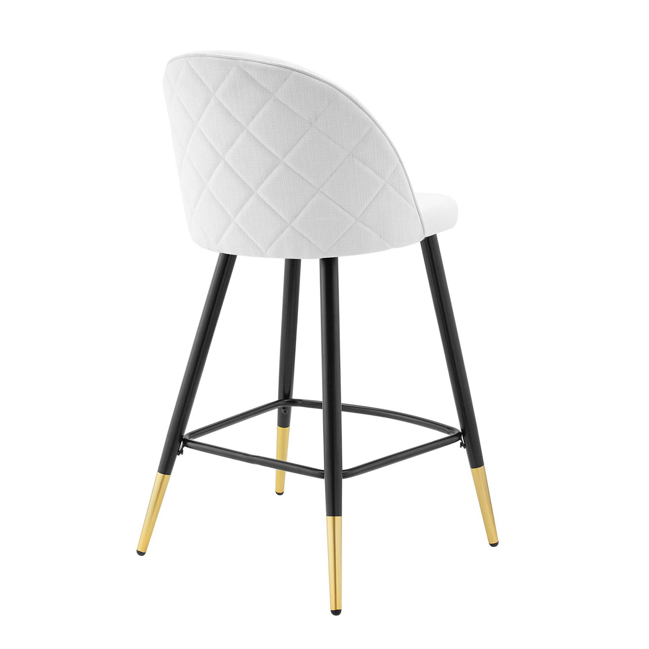 Adamantitus Woven Counter Stool Set of 2, White