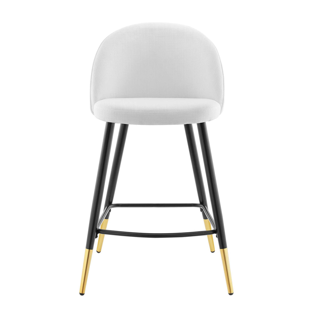 Adamantitus Woven Counter Stool Set of 2, White