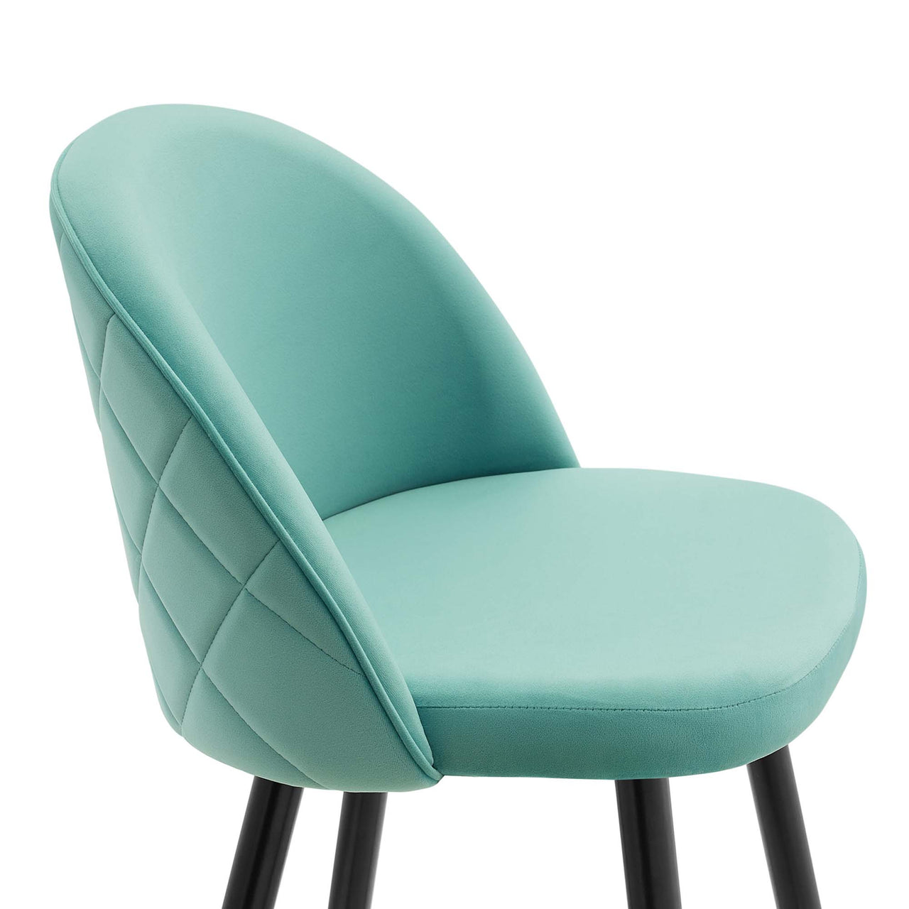 Adamantitus Upholstered Counter Stool Set of 2, Mint