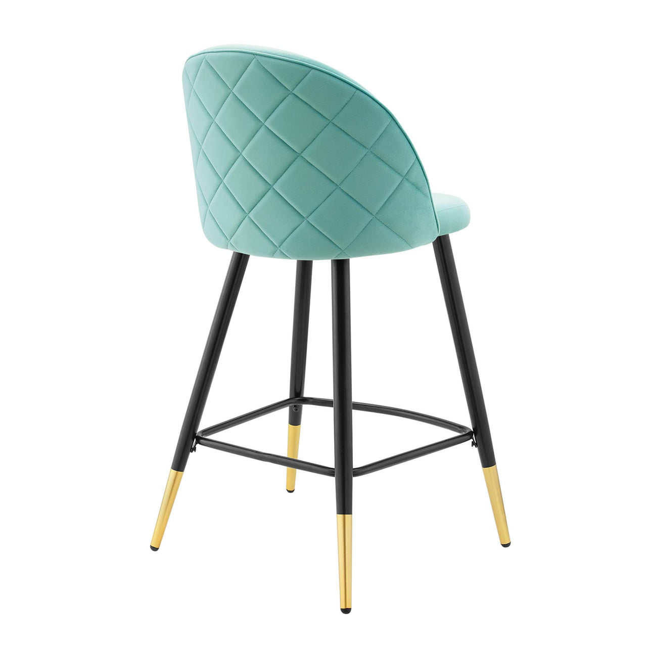 Adamantitus Upholstered Counter Stool Set of 2, Mint