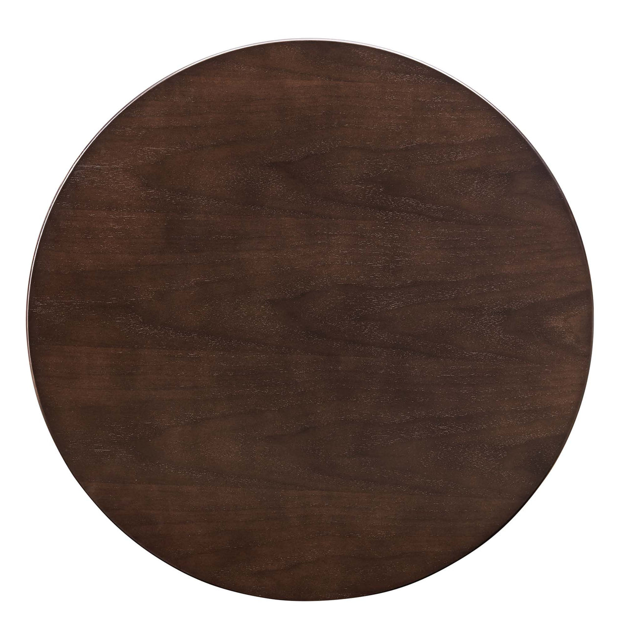 Kavrin Round Dining Table, Extra Small, Gold & Cherry Walnut