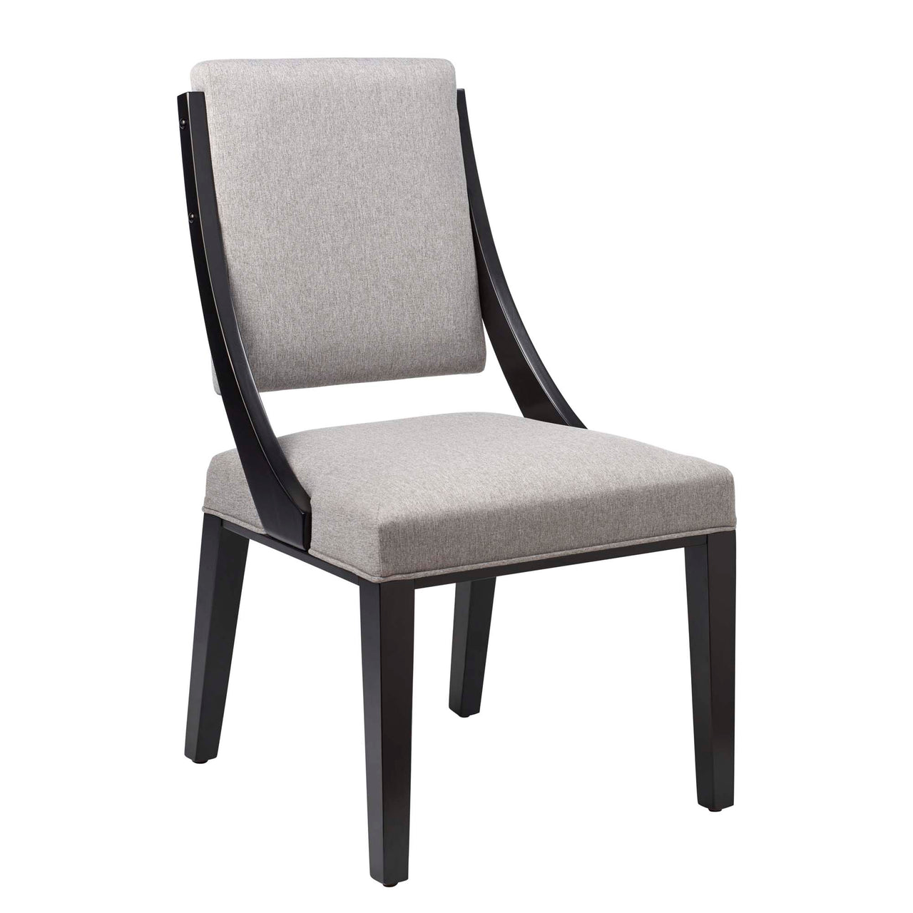 Tramelle Fabric Dining Chair Set of 2, Light Gray