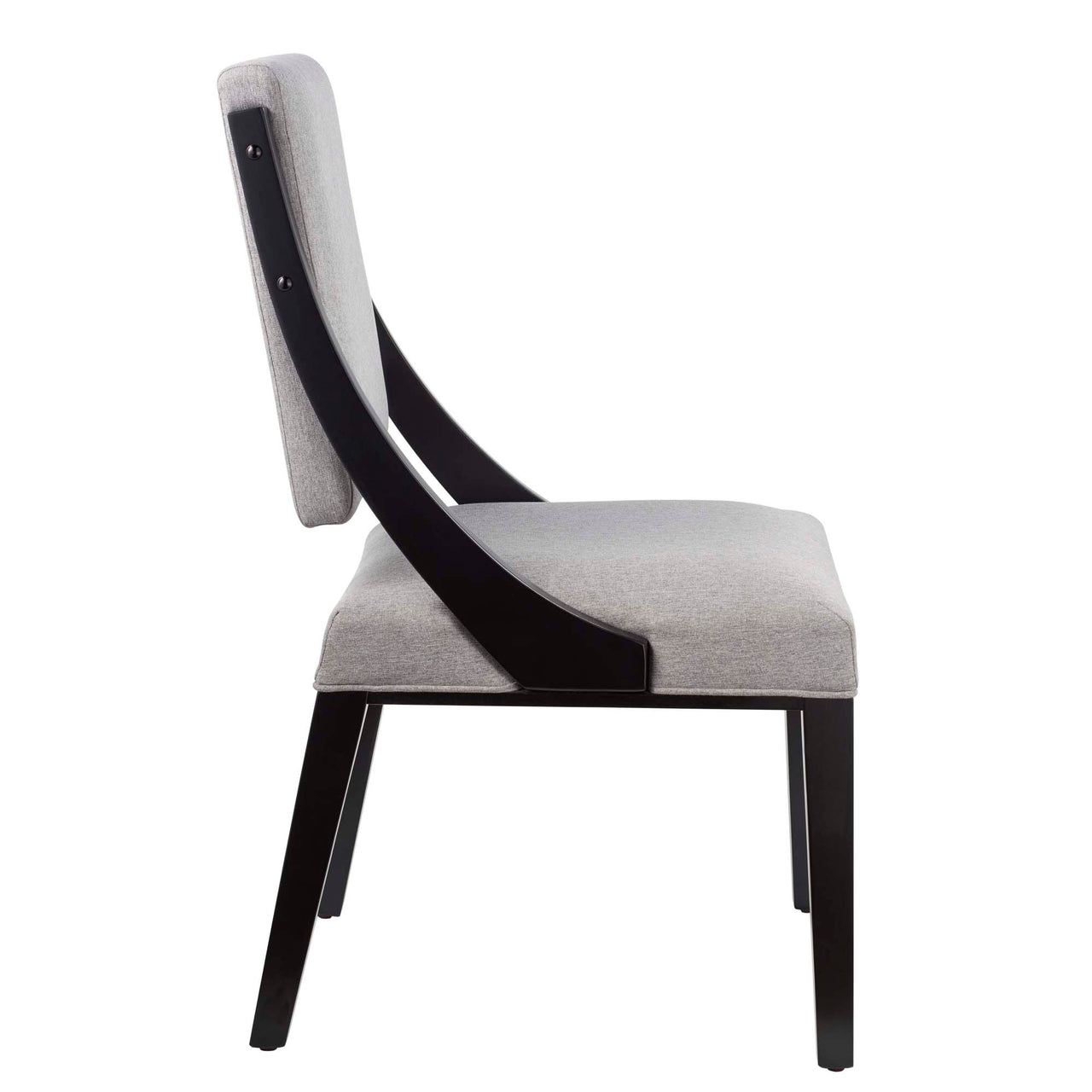 Tramelle Fabric Dining Chair Set of 2, Light Gray