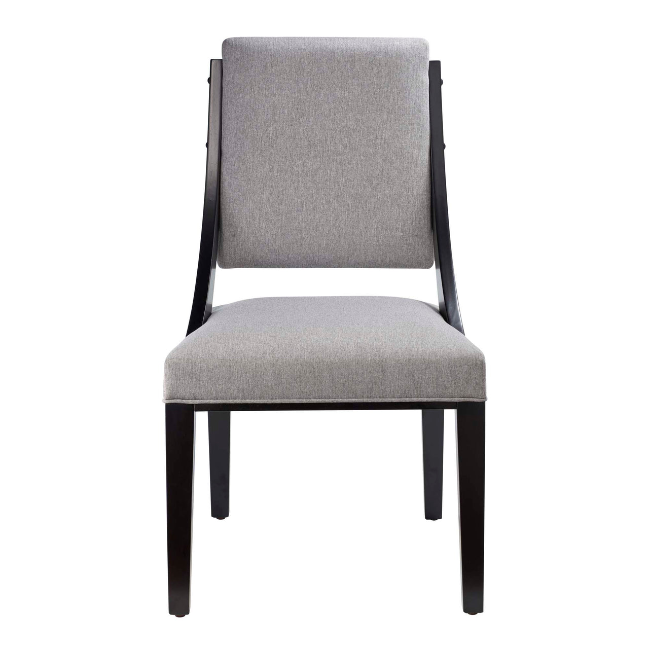Tramelle Fabric Dining Chair Set of 2, Light Gray