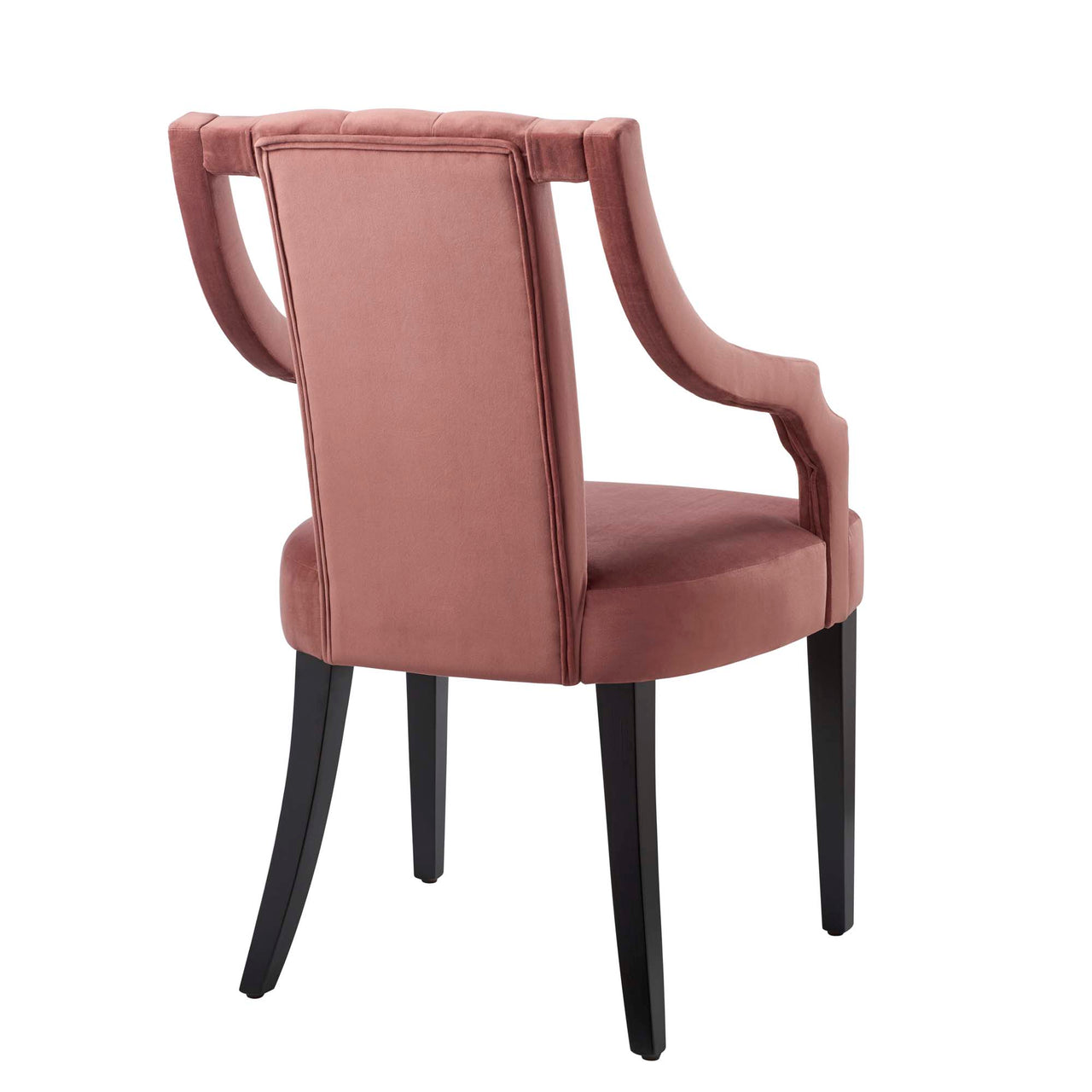 Strength Velvet Dining Chair Set of 2, Dusty Rose