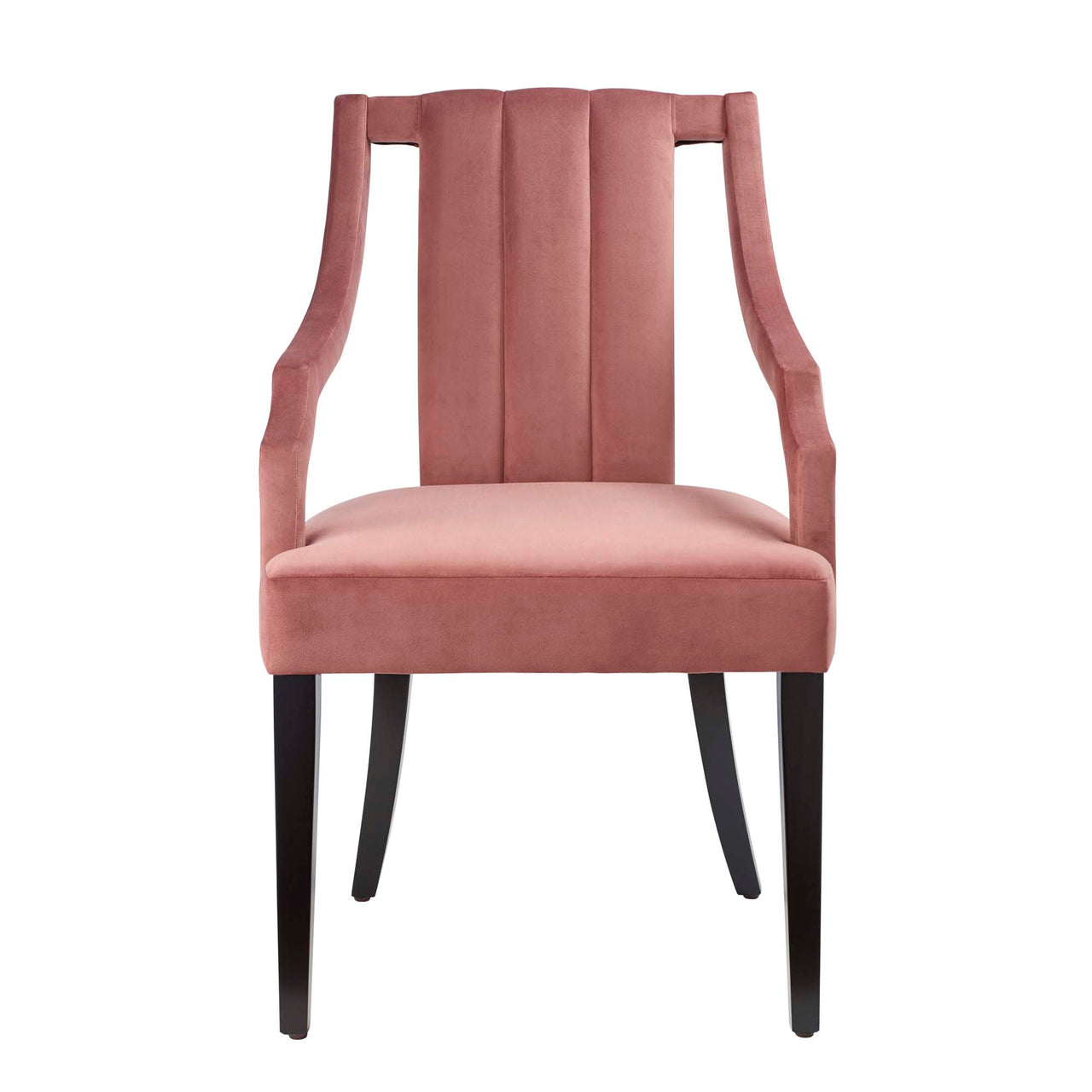 Strength Velvet Dining Chair Set of 2, Dusty Rose