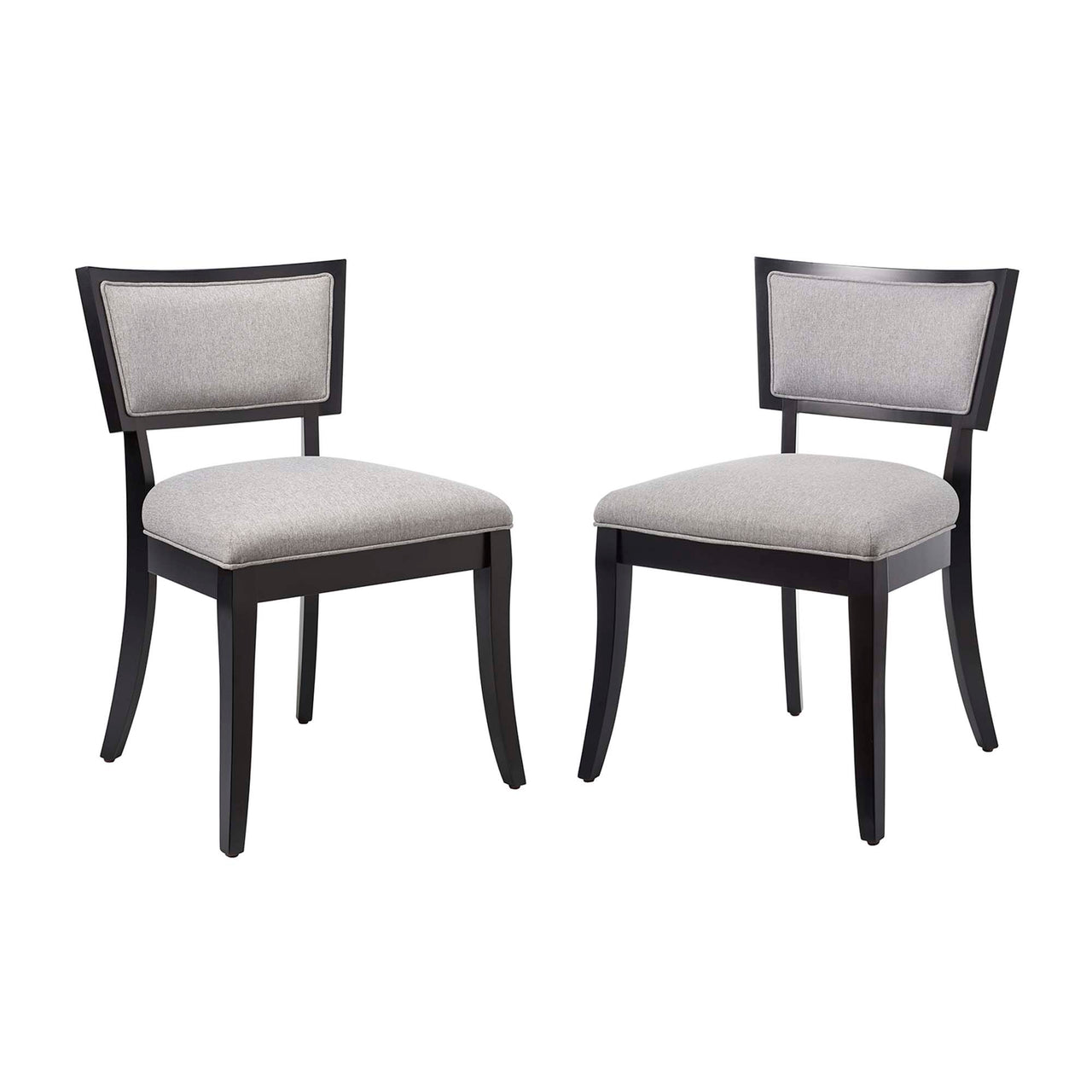 Juliandra Fabric Dining Chair Set of 2, Light Gray