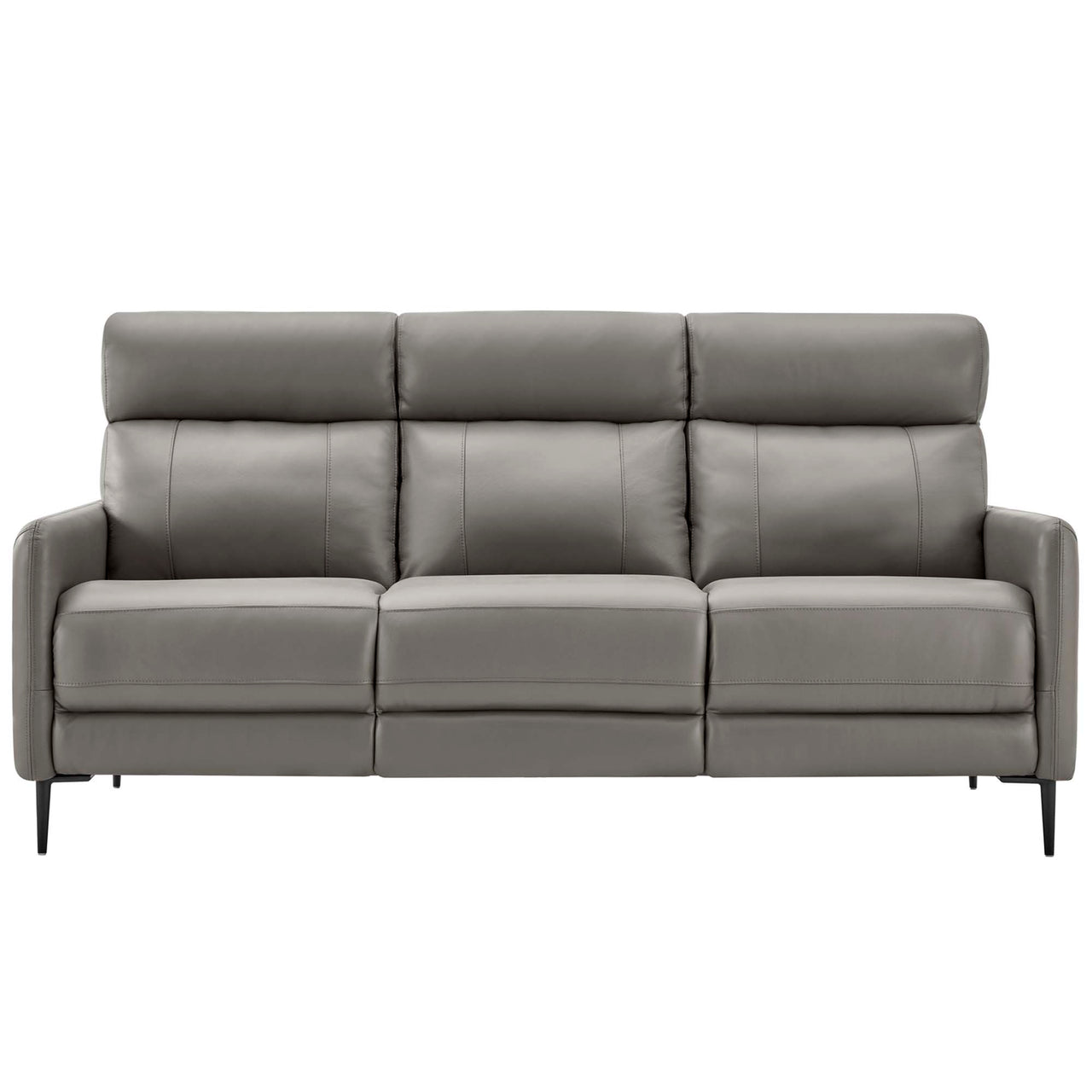 Brevane Leather Sofa, Gray
