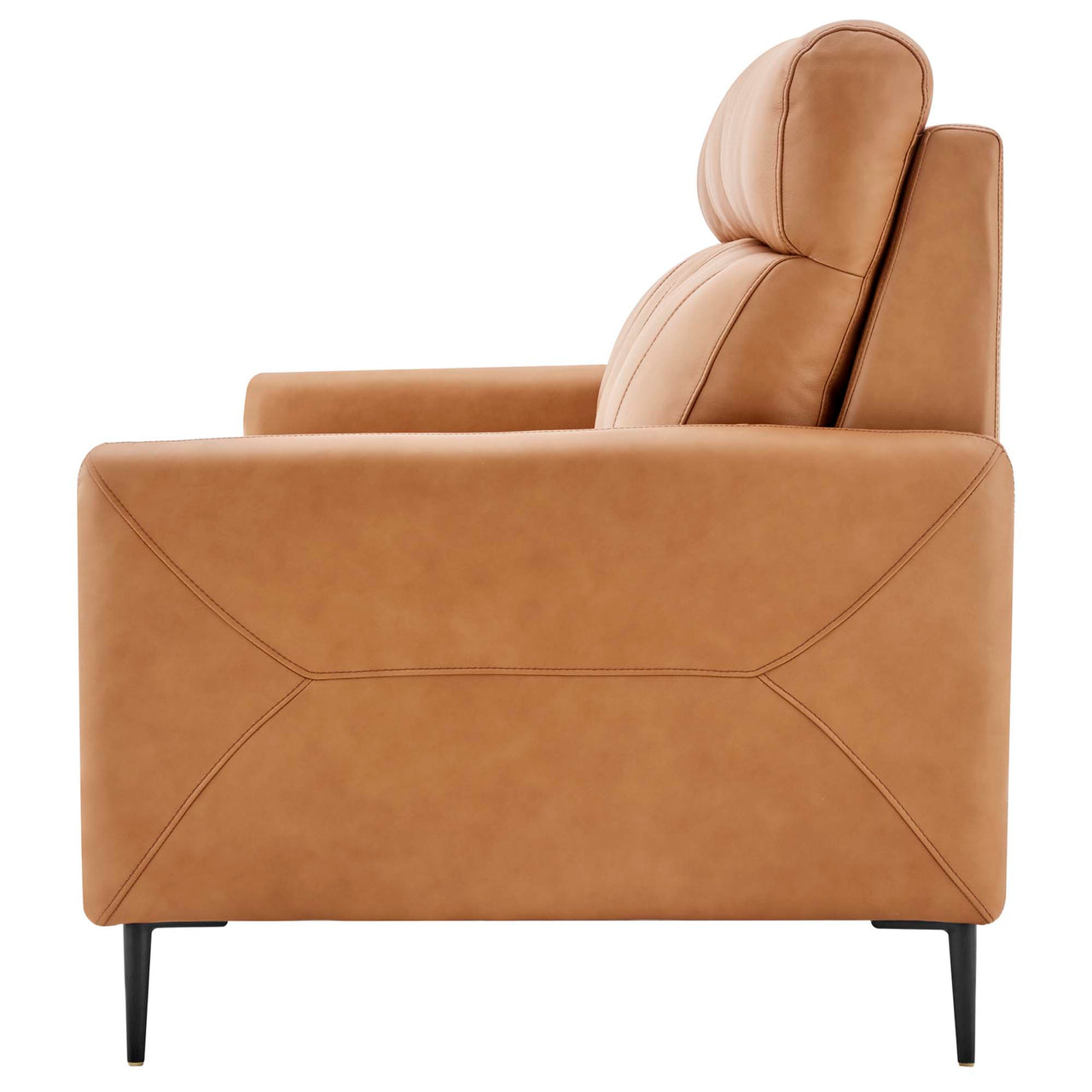 Brevane Leather Sofa, Tan