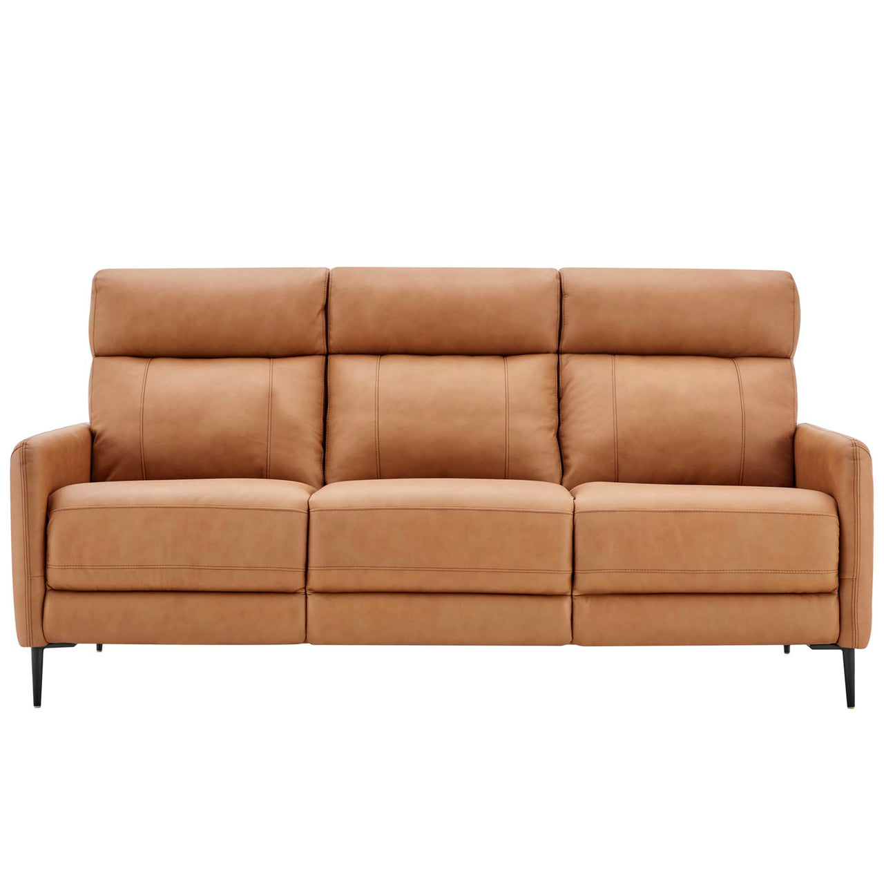 Brevane Leather Sofa, Tan