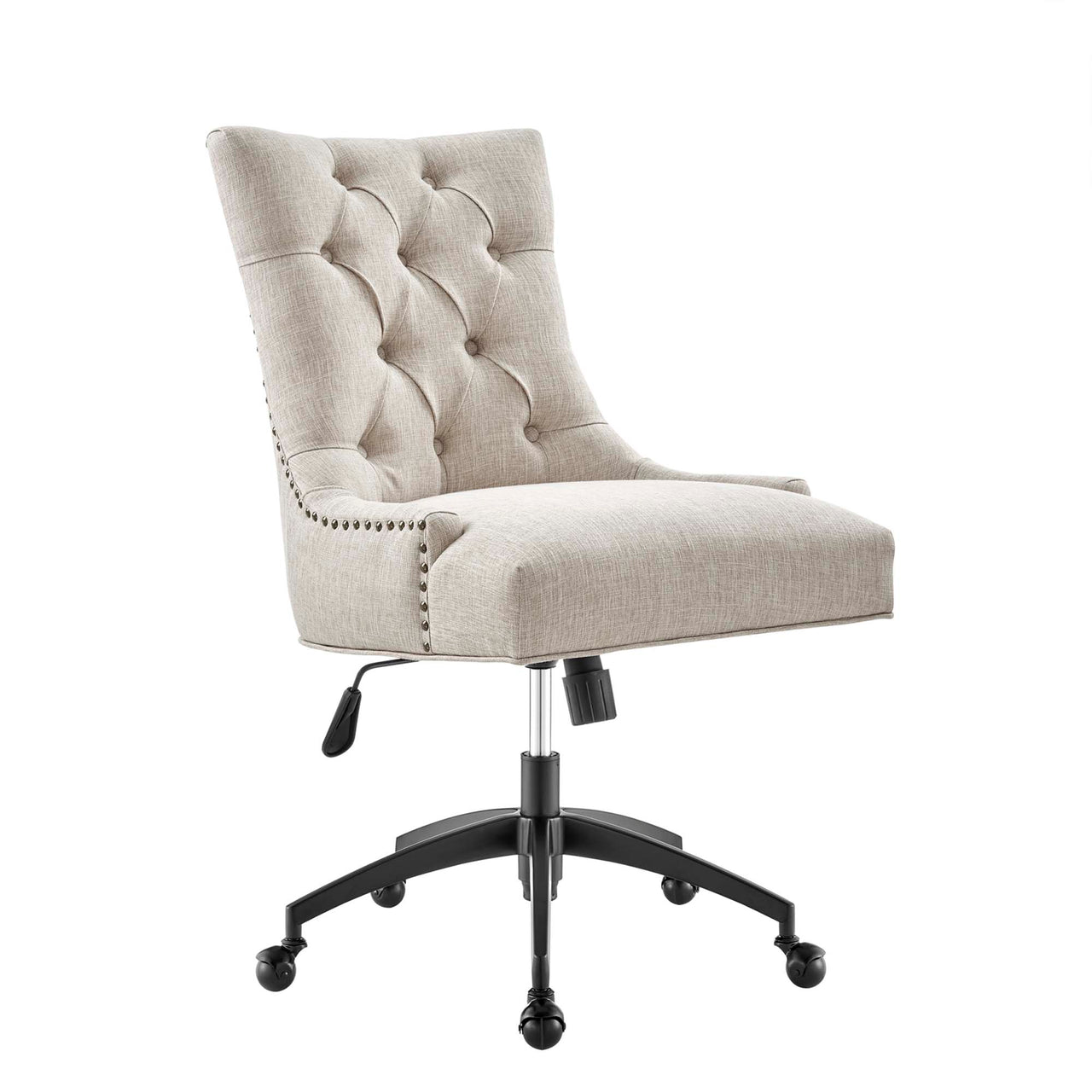 Cavell Fabric Office Chair, Black & Beige