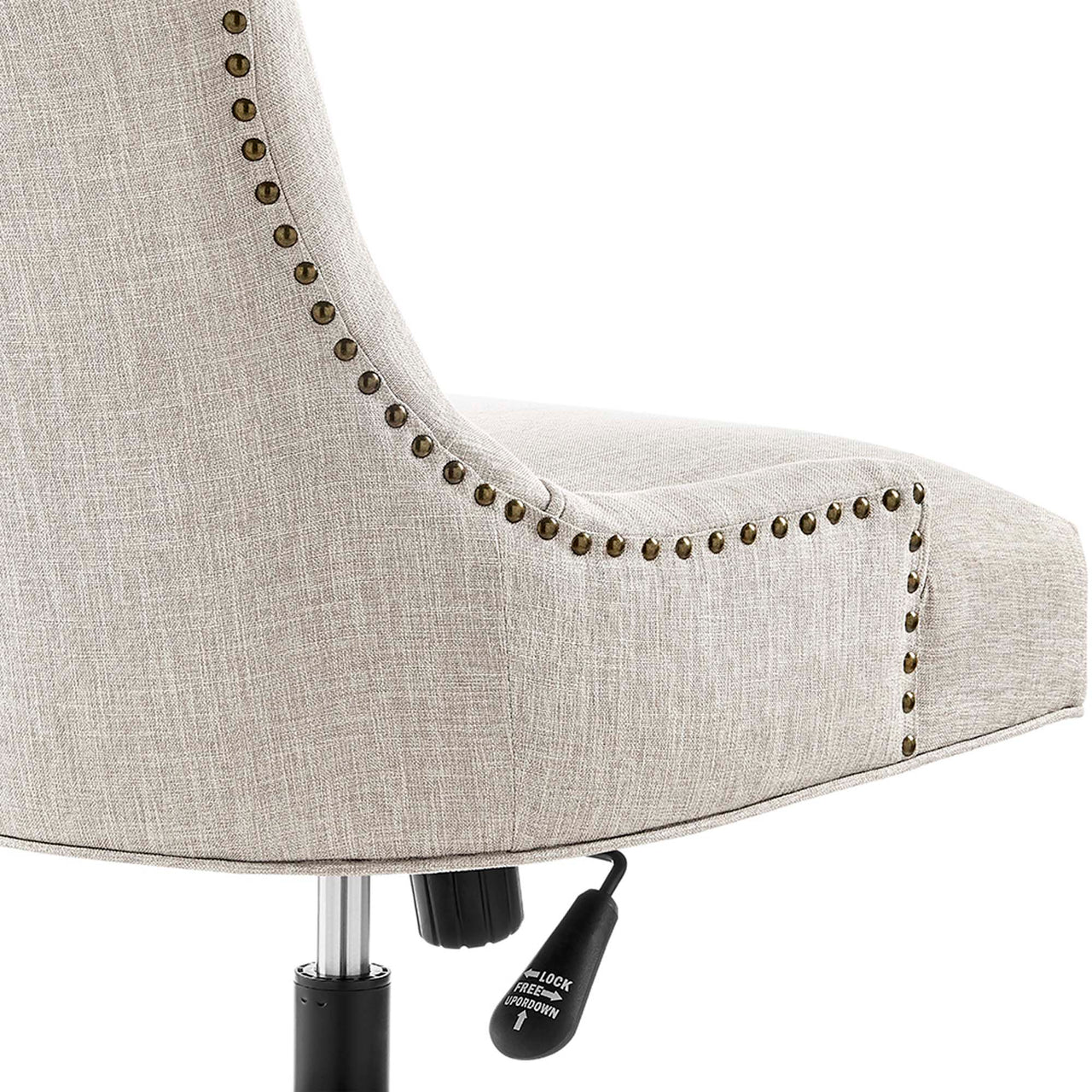 Cavell Fabric Office Chair, Black & Beige