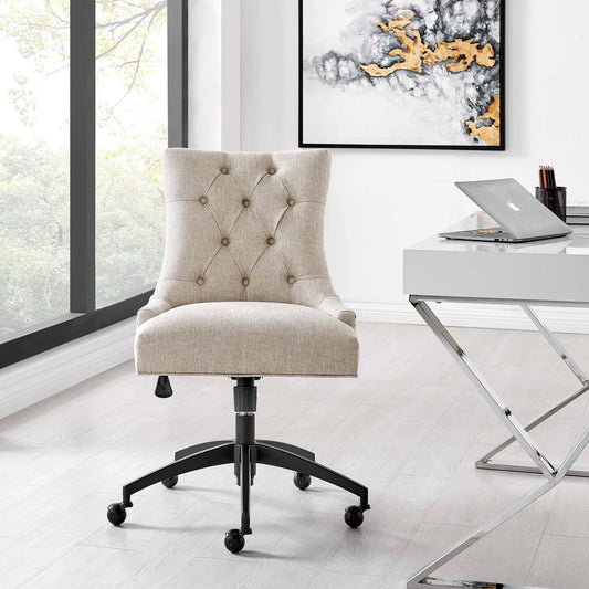 Cavell Fabric Office Chair, Black & Beige