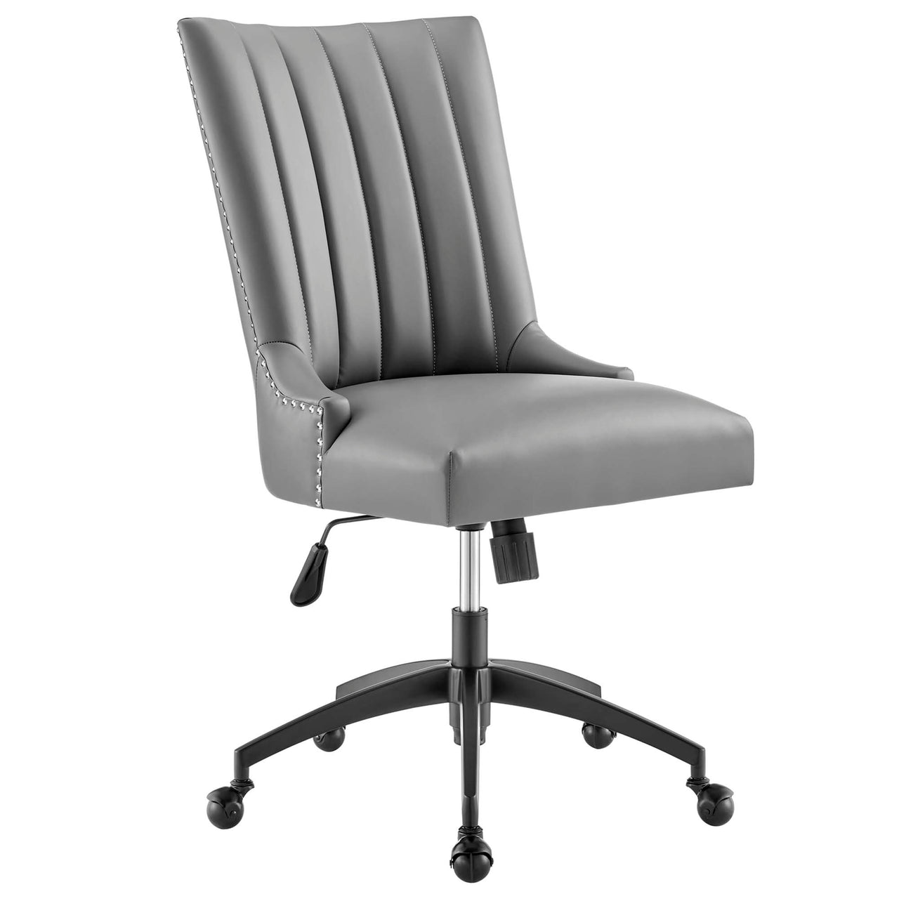 Arvene Eco-Leather Office Chair, Black & Gray