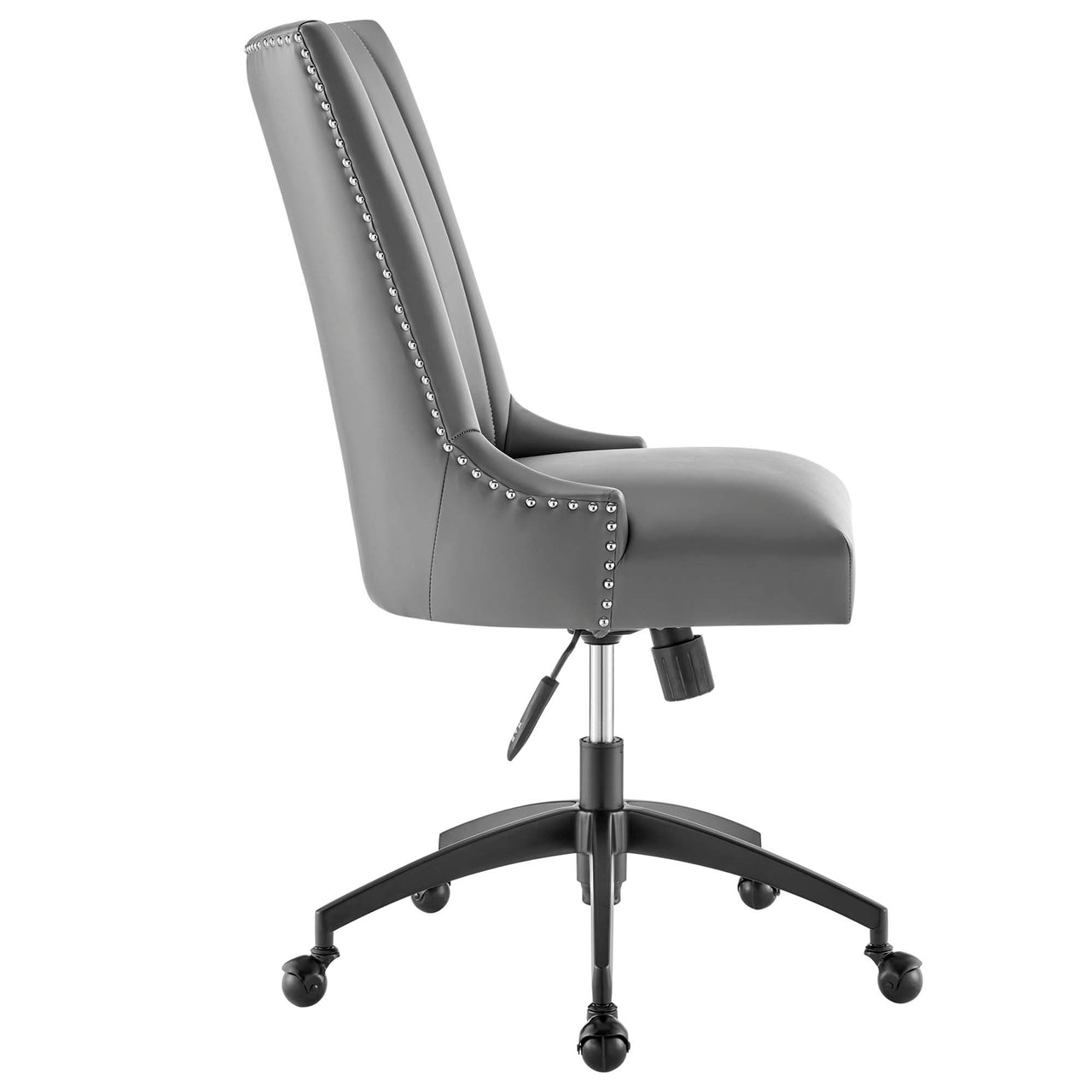 Arvene Eco-Leather Office Chair, Black & Gray