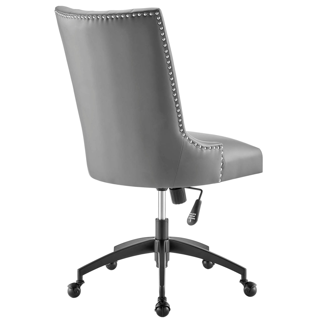 Arvene Eco-Leather Office Chair, Black & Gray