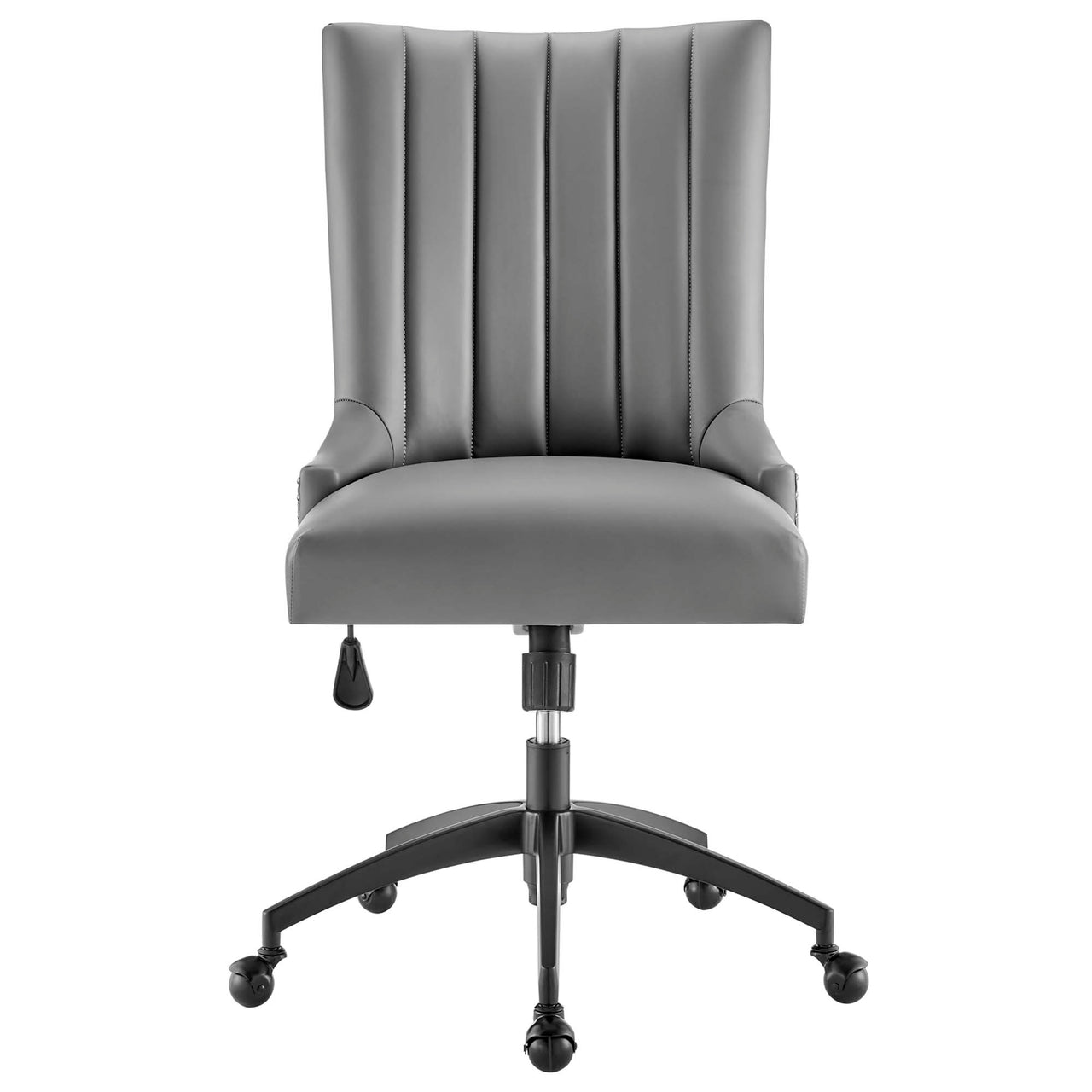 Arvene Eco-Leather Office Chair, Black & Gray