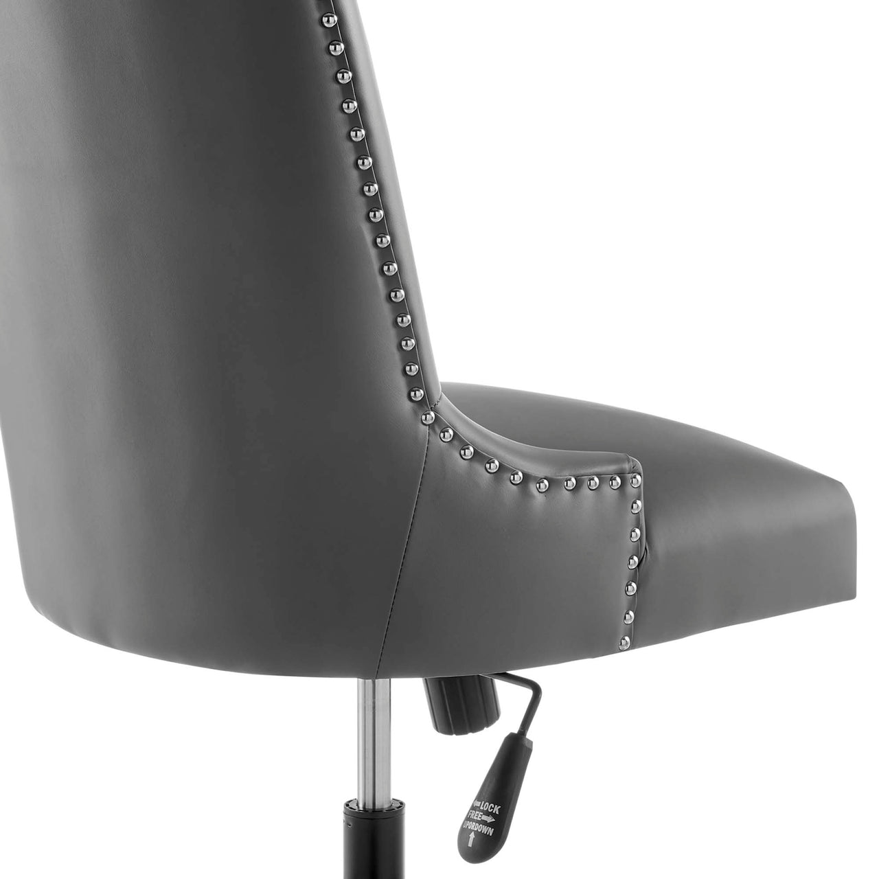 Arvene Eco-Leather Office Chair, Black & Gray