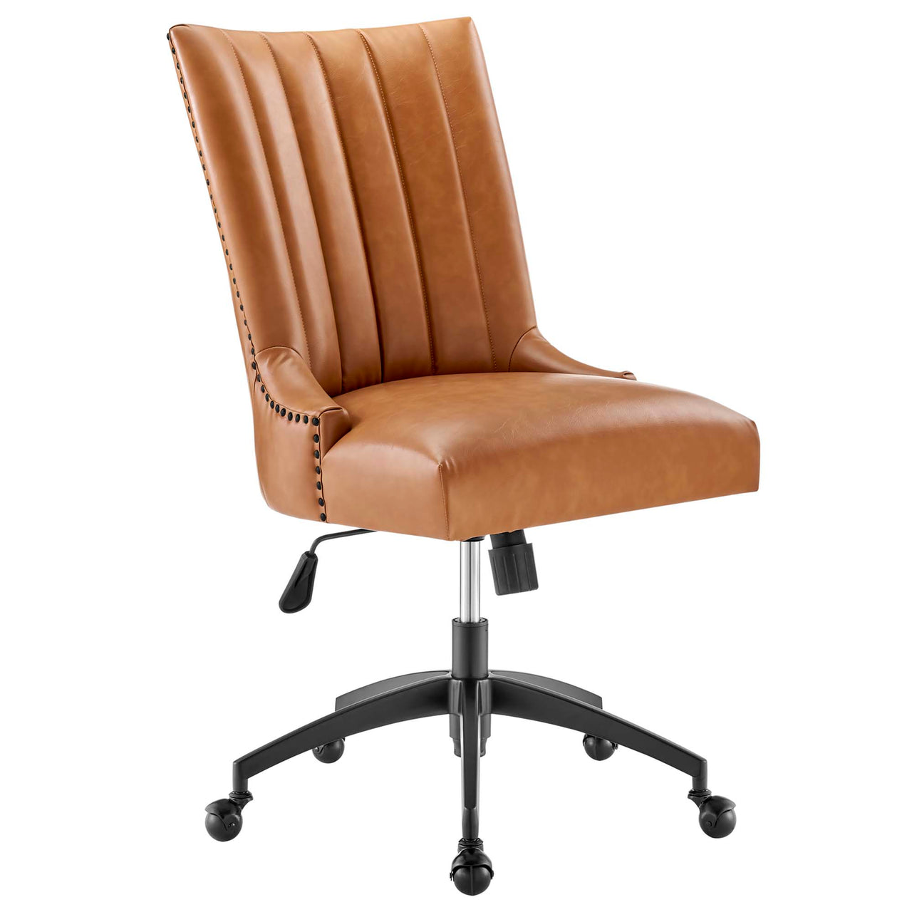 Arvene Eco-Leather Office Chair, Black & Tan