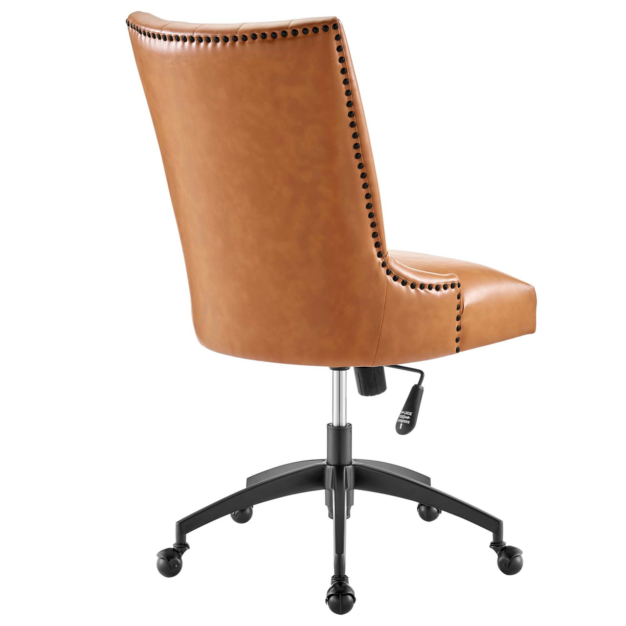 Arvene Eco-Leather Office Chair, Black & Tan