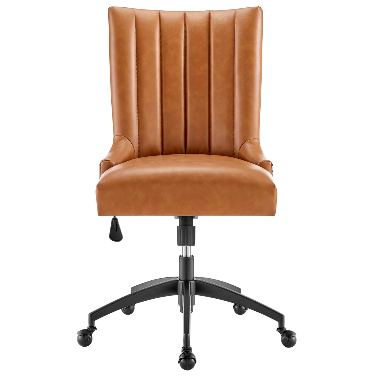 Arvene Eco-Leather Office Chair, Black & Tan