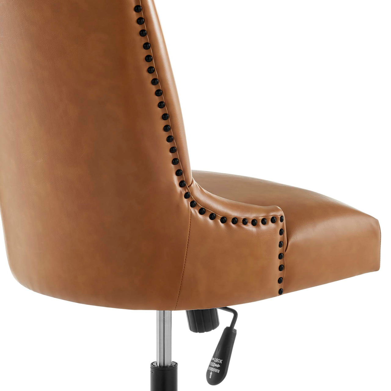 Arvene Eco-Leather Office Chair, Black & Tan