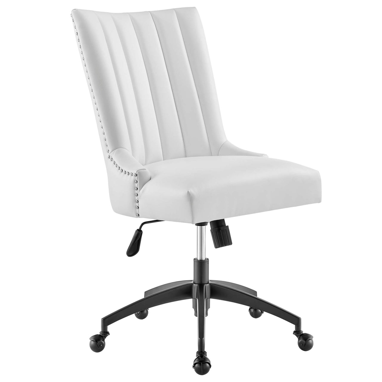Arvene Eco-Leather Office Chair, Black & White