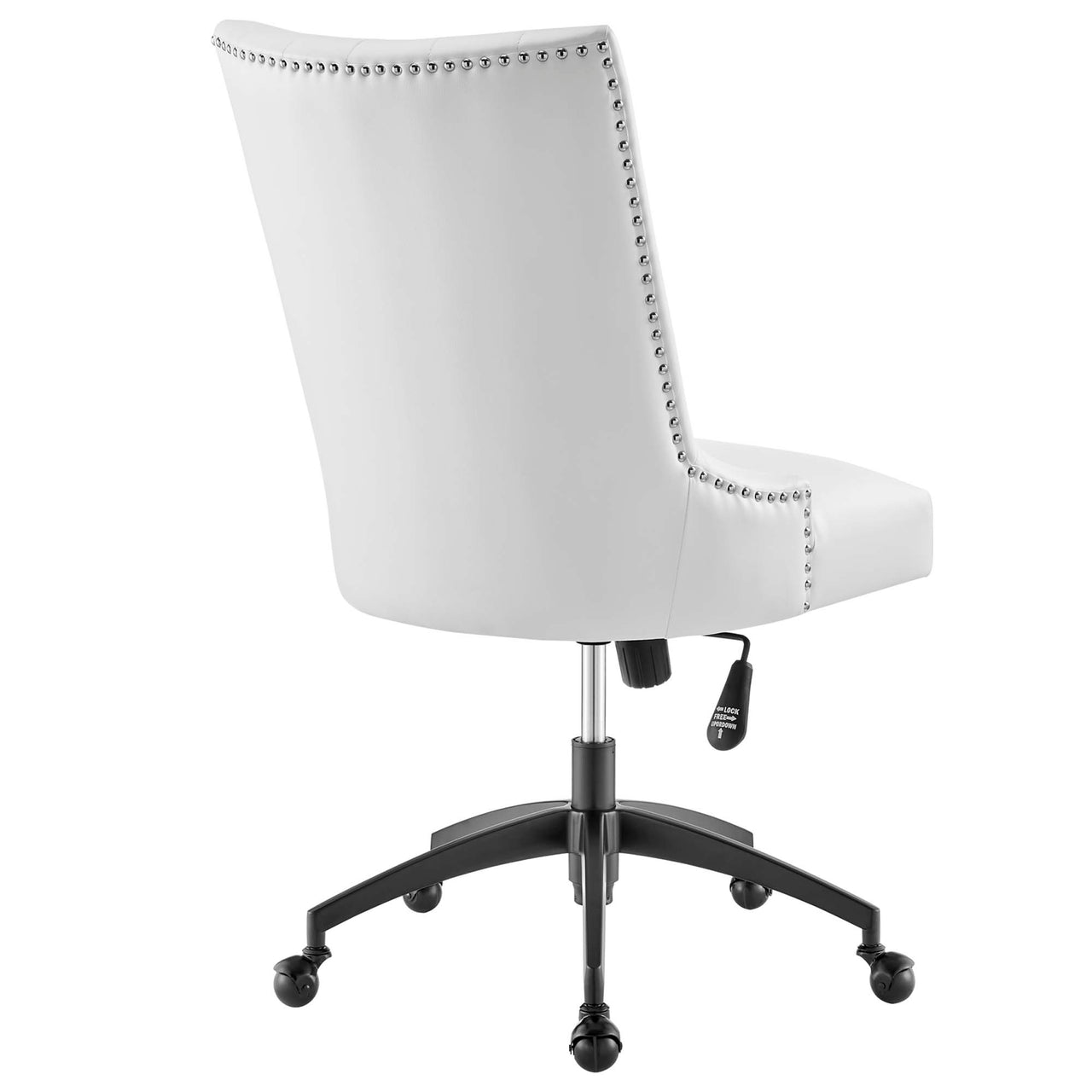 Arvene Eco-Leather Office Chair, Black & White