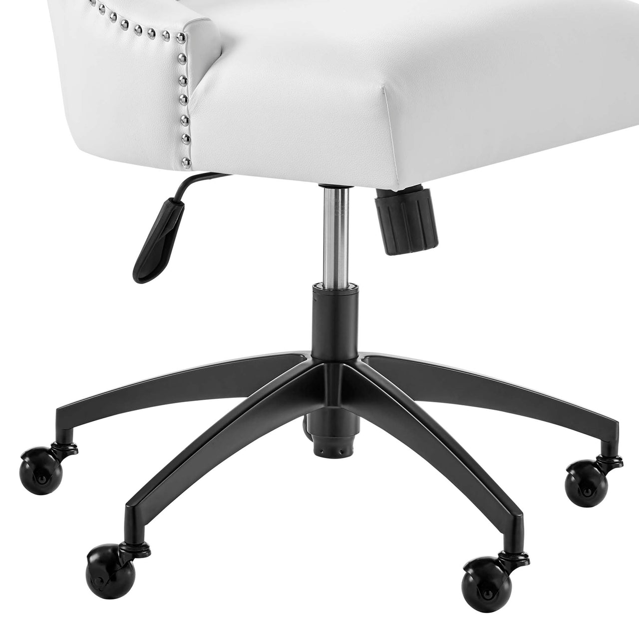 Arvene Eco-Leather Office Chair, Black & White