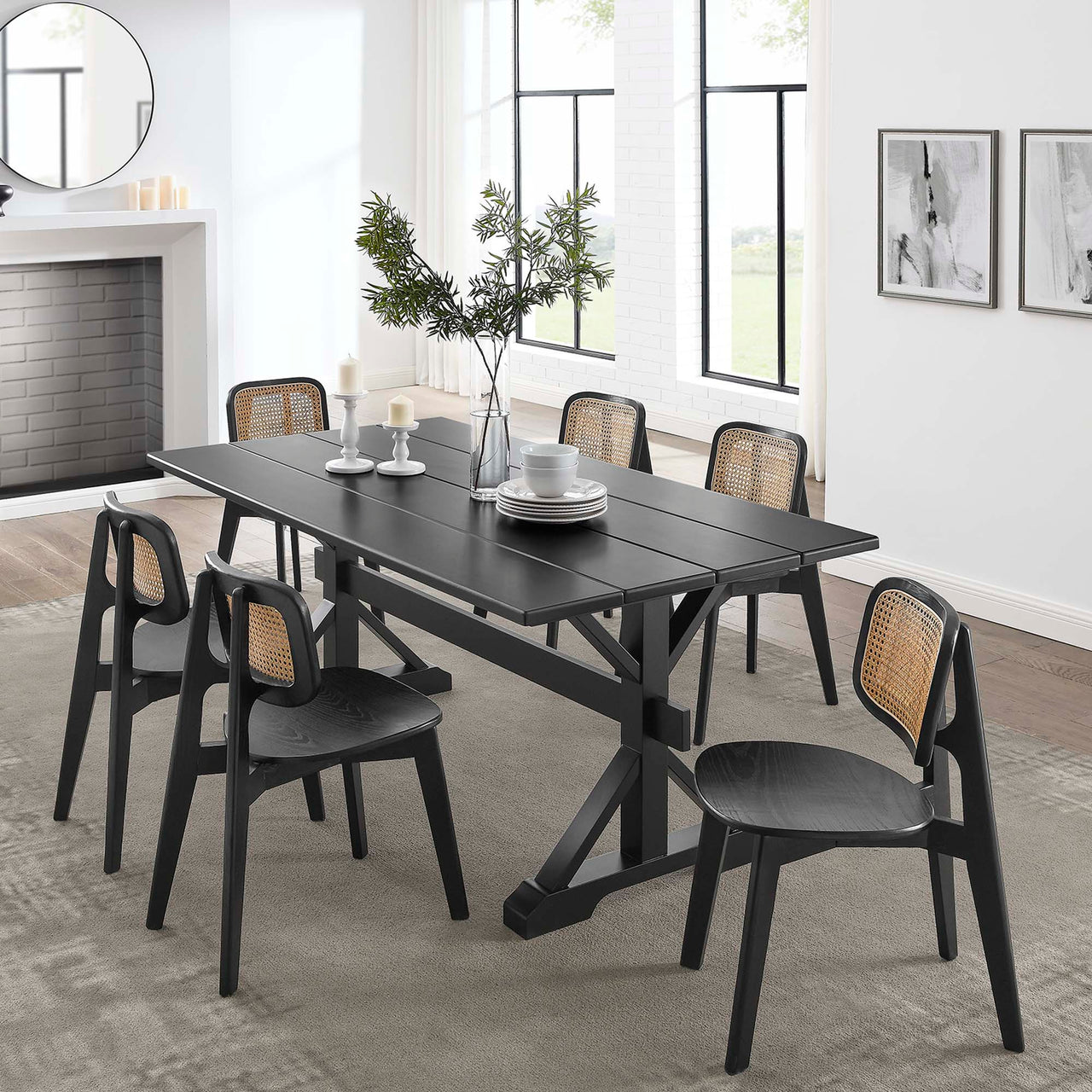 Picnic Dining Table, Black