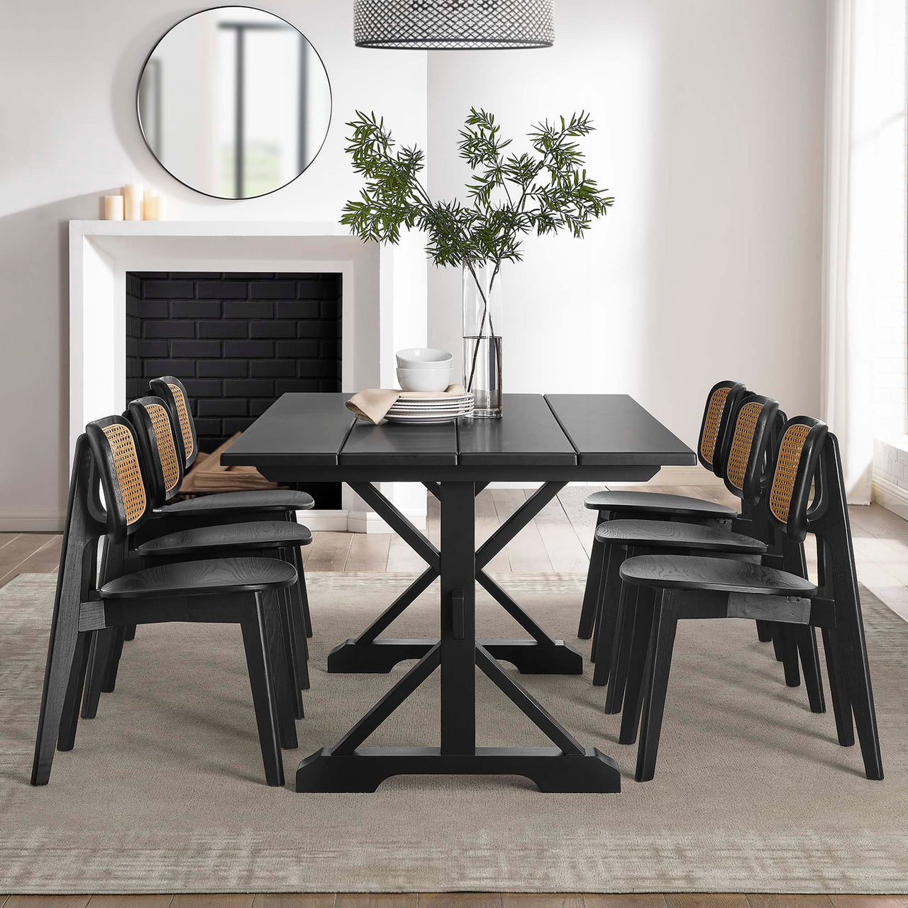 Picnic Dining Table, Black