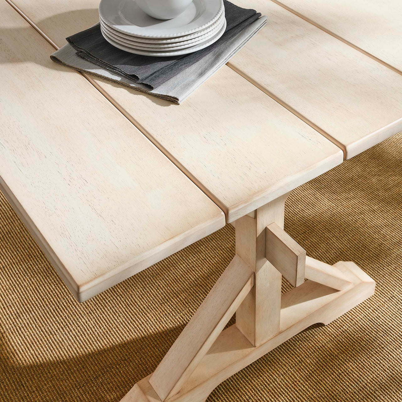 Picnic Dining Table, Natural Wood