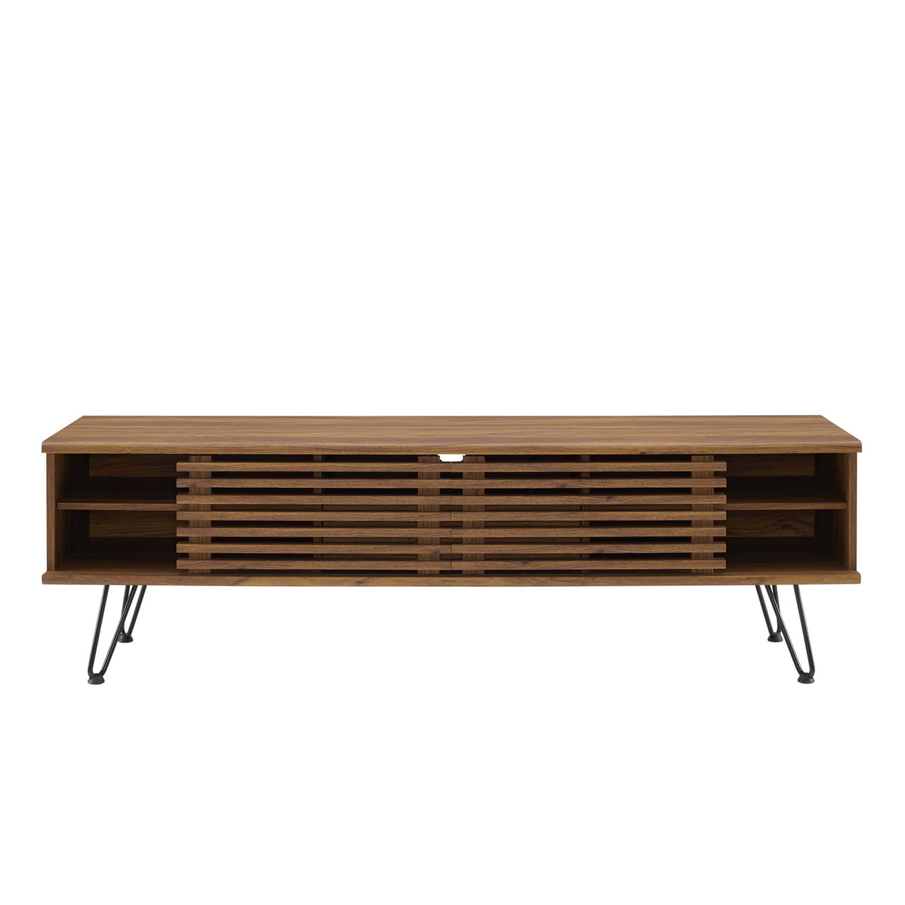 Ventra Entertainment Center, Medium, Walnut & Black