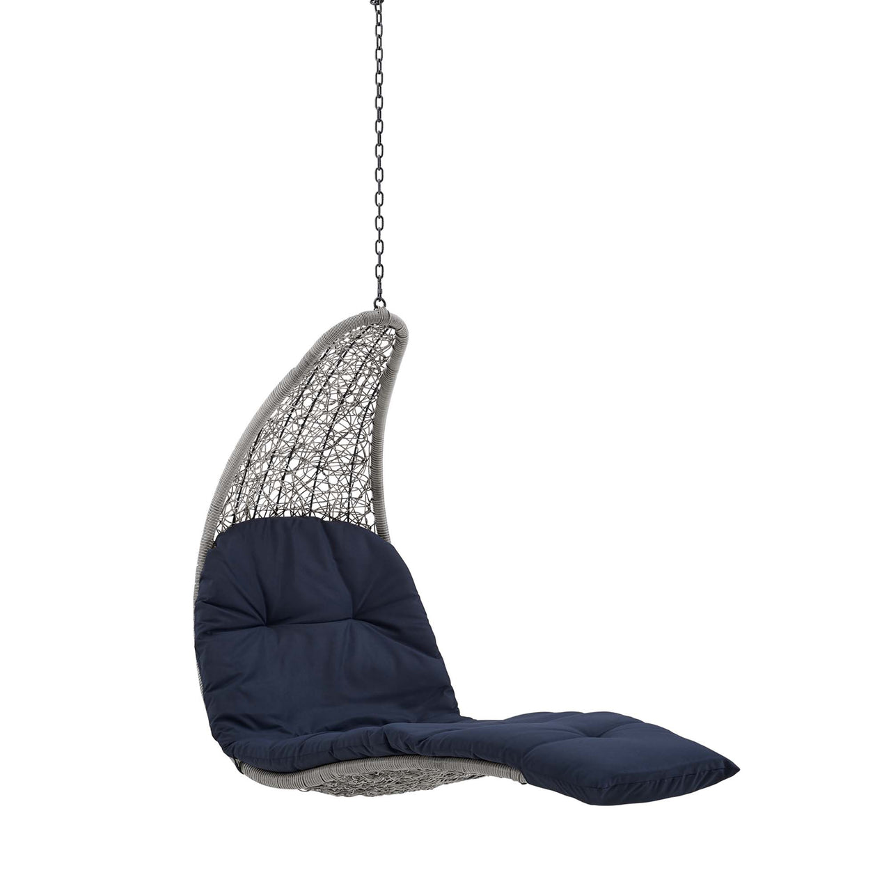 Magic Carpet Swing Chair, Light Gray & Navy