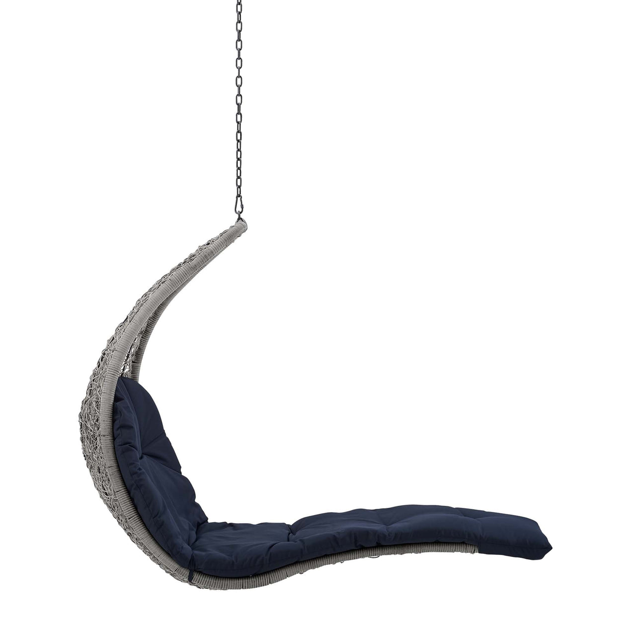 Magic Carpet Swing Chair, Light Gray & Navy