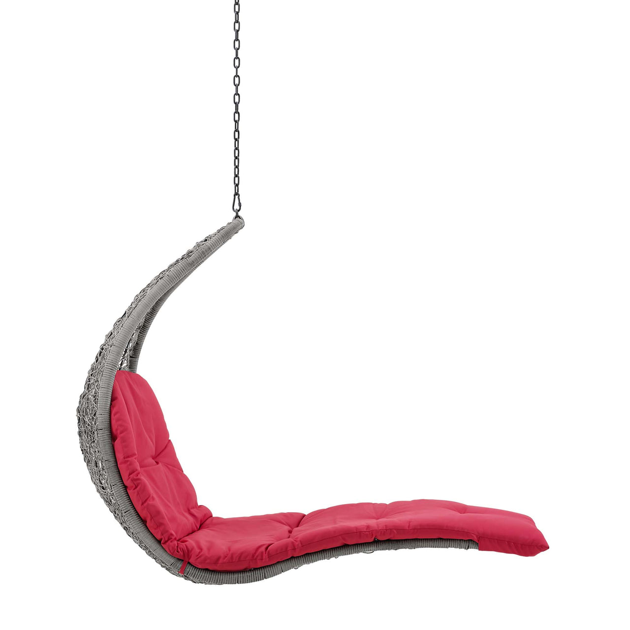 Magic Carpet Swing Chair, Light Gray & Red