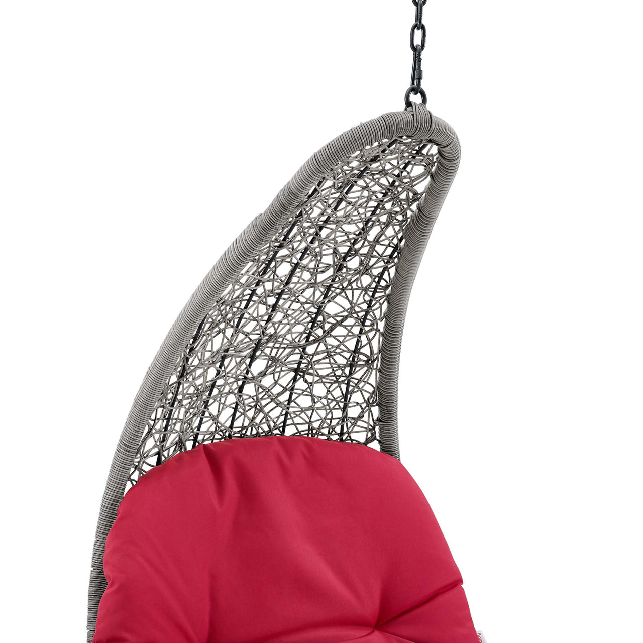 Magic Carpet Swing Chair, Light Gray & Red