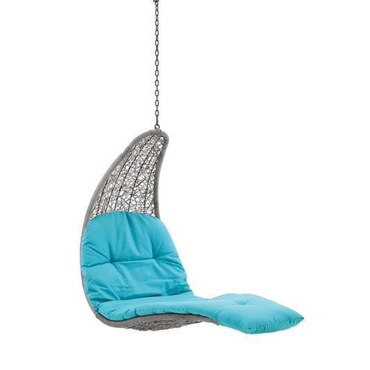 Magic Carpet Swing Chair, Light Gray & Turquoise