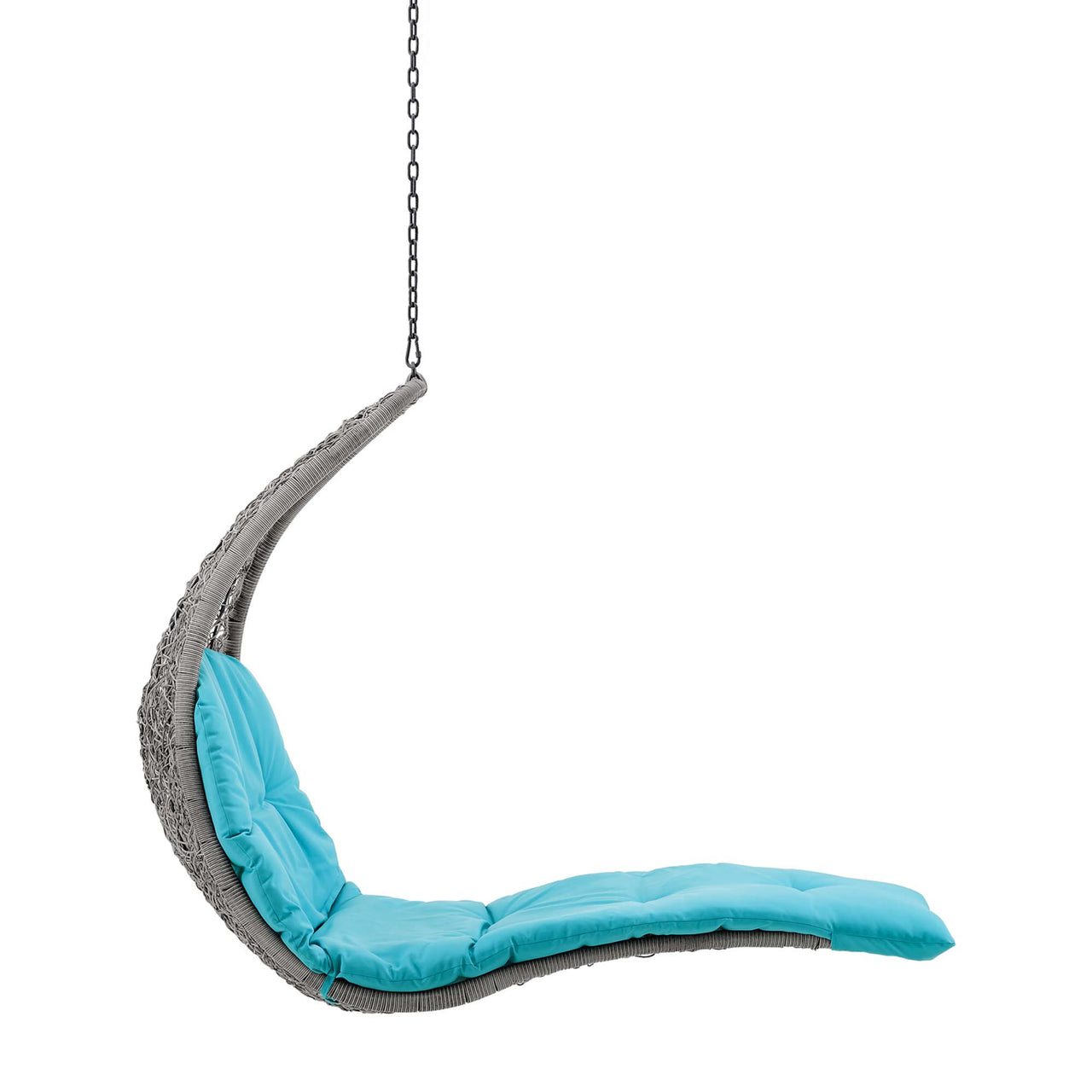 Magic Carpet Swing Chair, Light Gray & Turquoise
