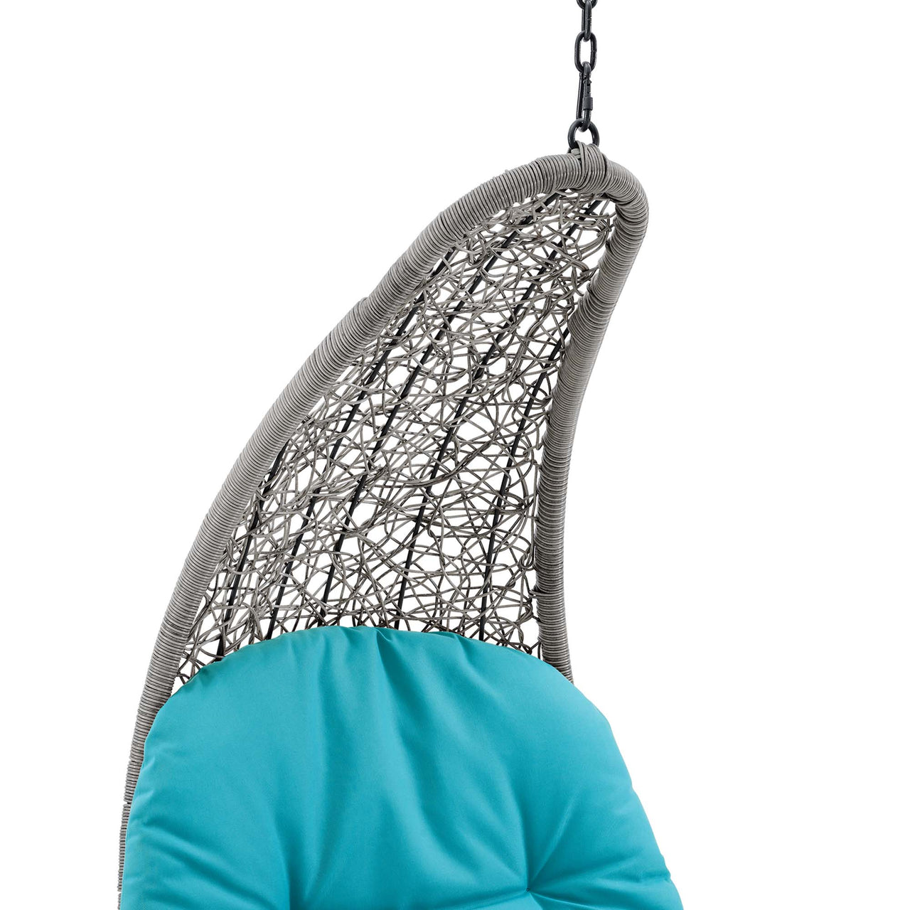 Magic Carpet Swing Chair, Light Gray & Turquoise