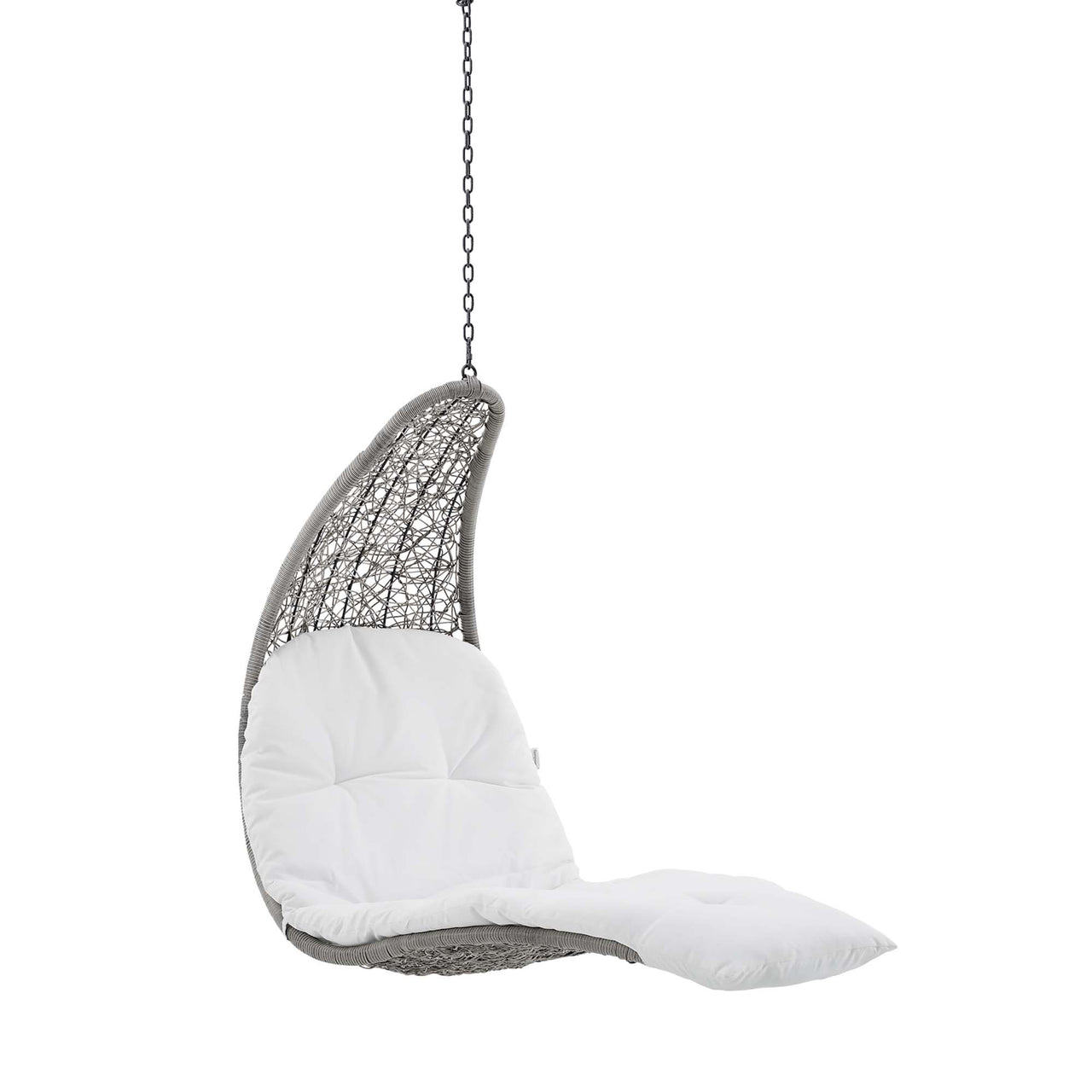 Magic Carpet Swing Chair, Light Gray & White