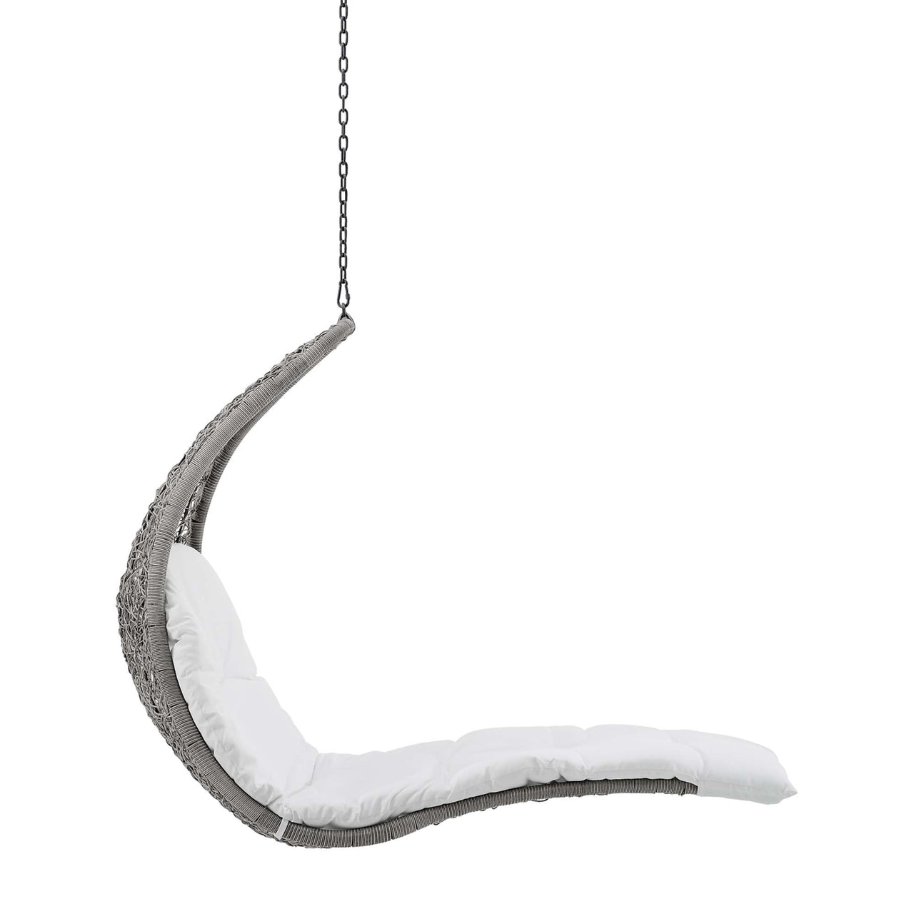 Magic Carpet Swing Chair, Light Gray & White