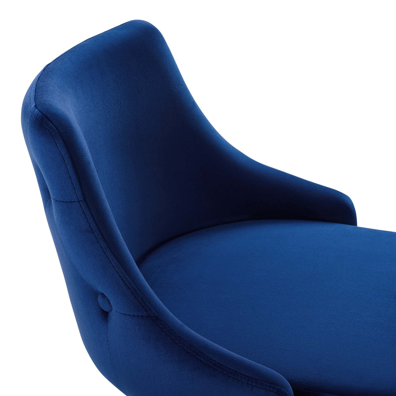 Avira Velvet Bar Stool Set of 2, Navy