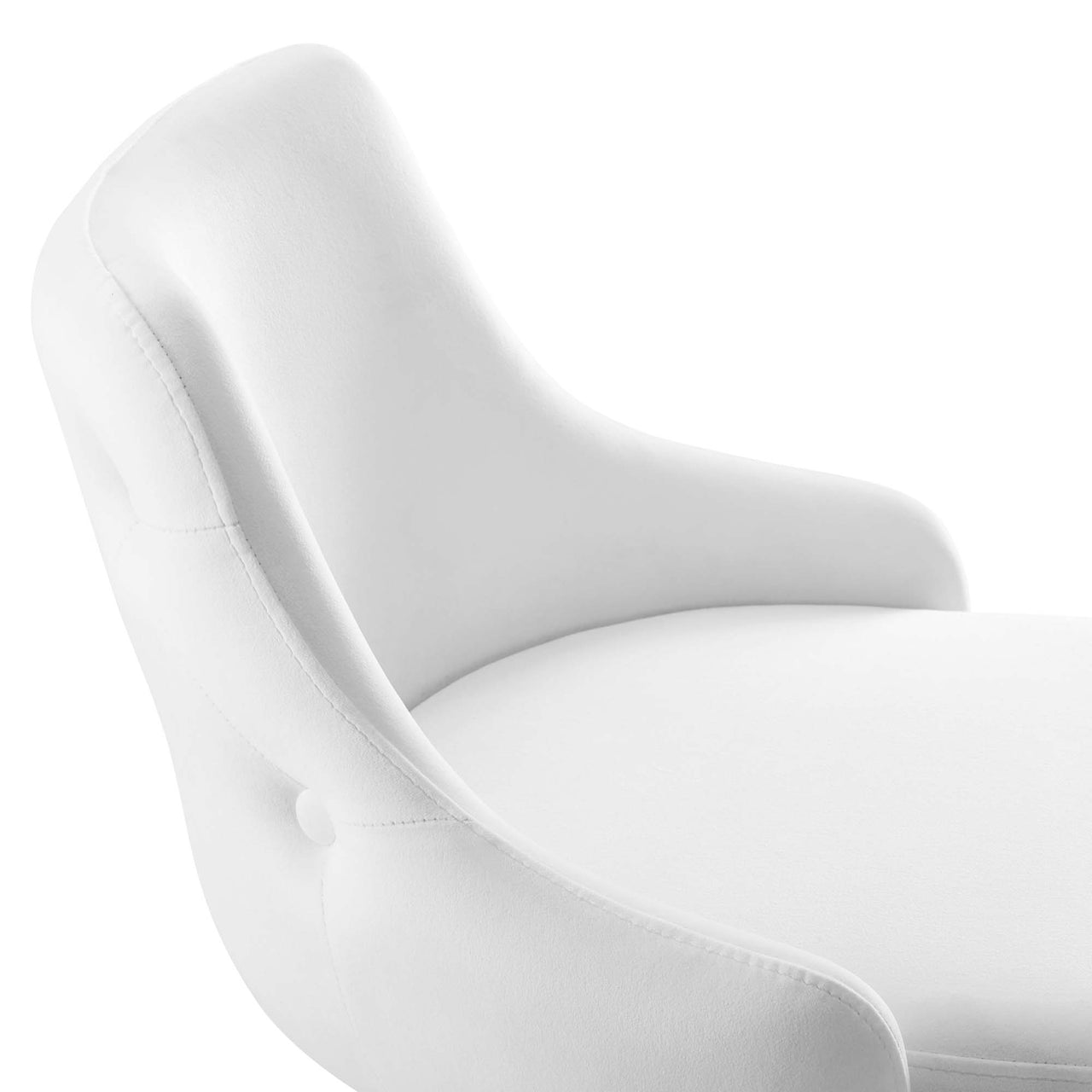Avira Velvet Bar Stool Set of 2, White