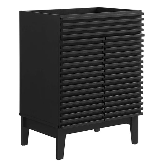 Ventra Vanity Base with Storage, Small, Black